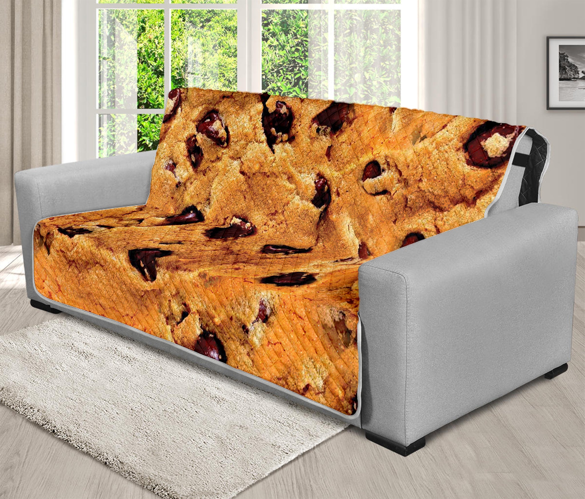 Chocolate Chip Cookie Print Futon Protector