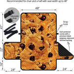 Chocolate Chip Cookie Print Half Sofa Protector