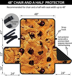 Chocolate Chip Cookie Print Half Sofa Protector