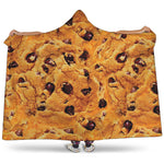 Chocolate Chip Cookie Print Hooded Blanket