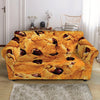 Chocolate Chip Cookie Print Loveseat Slipcover