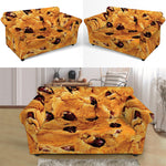 Chocolate Chip Cookie Print Loveseat Slipcover