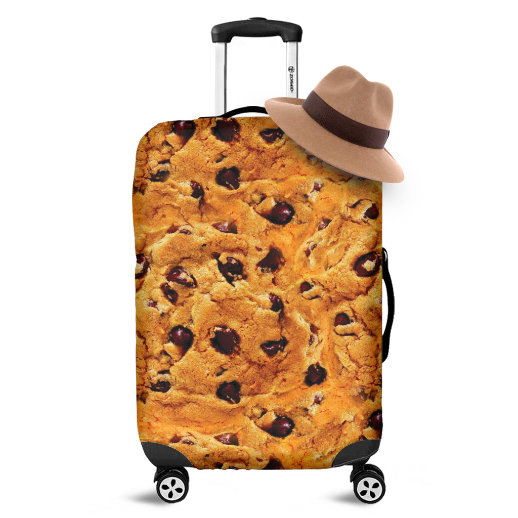 Chocolate Chip Cookie Print Luggage Cover