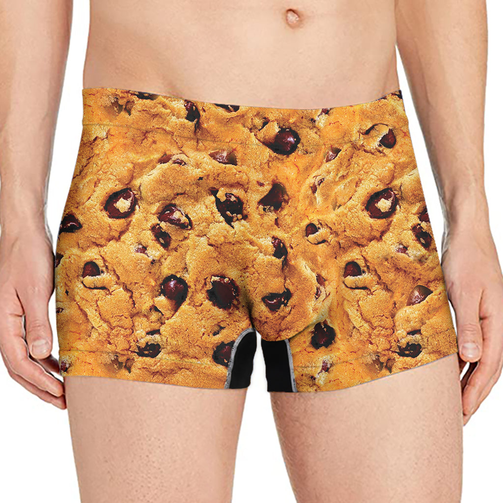 Chocolate Chip Cookie Print Men's Boxer Briefs