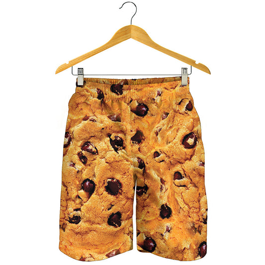 Chocolate Chip Cookie Print Men's Shorts