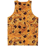 Chocolate Chip Cookie Print Men's Tank Top