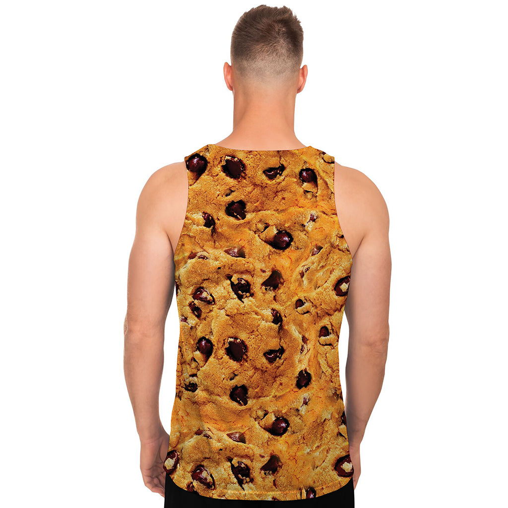 Chocolate Chip Cookie Print Men's Tank Top