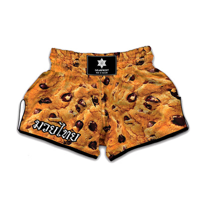 Chocolate Chip Cookie Print Muay Thai Boxing Shorts