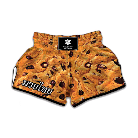 Chocolate Chip Cookie Print Muay Thai Boxing Shorts