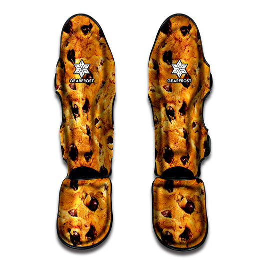 Chocolate Chip Cookie Print Muay Thai Shin Guard