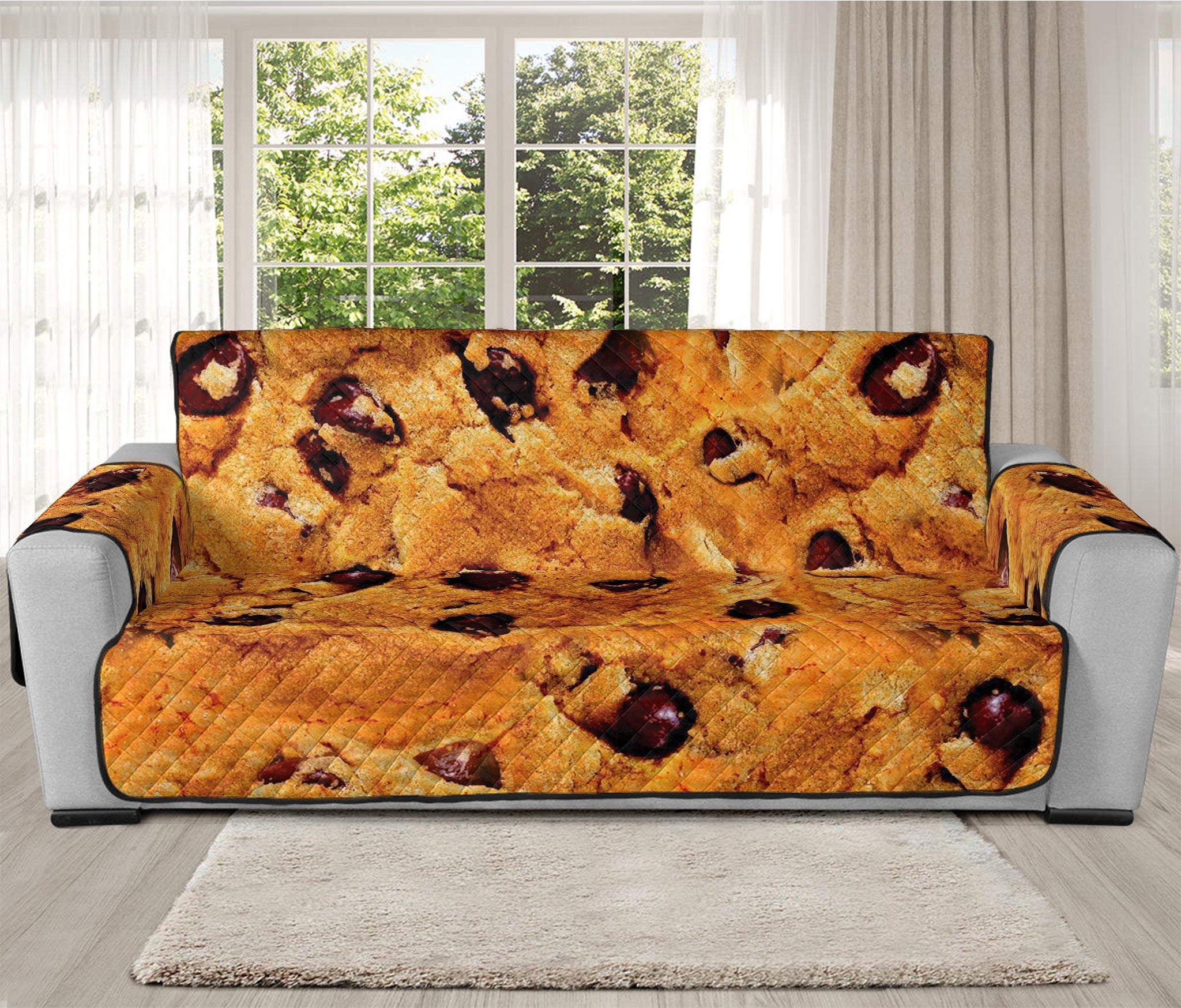 Chocolate Chip Cookie Print Oversized Sofa Protector