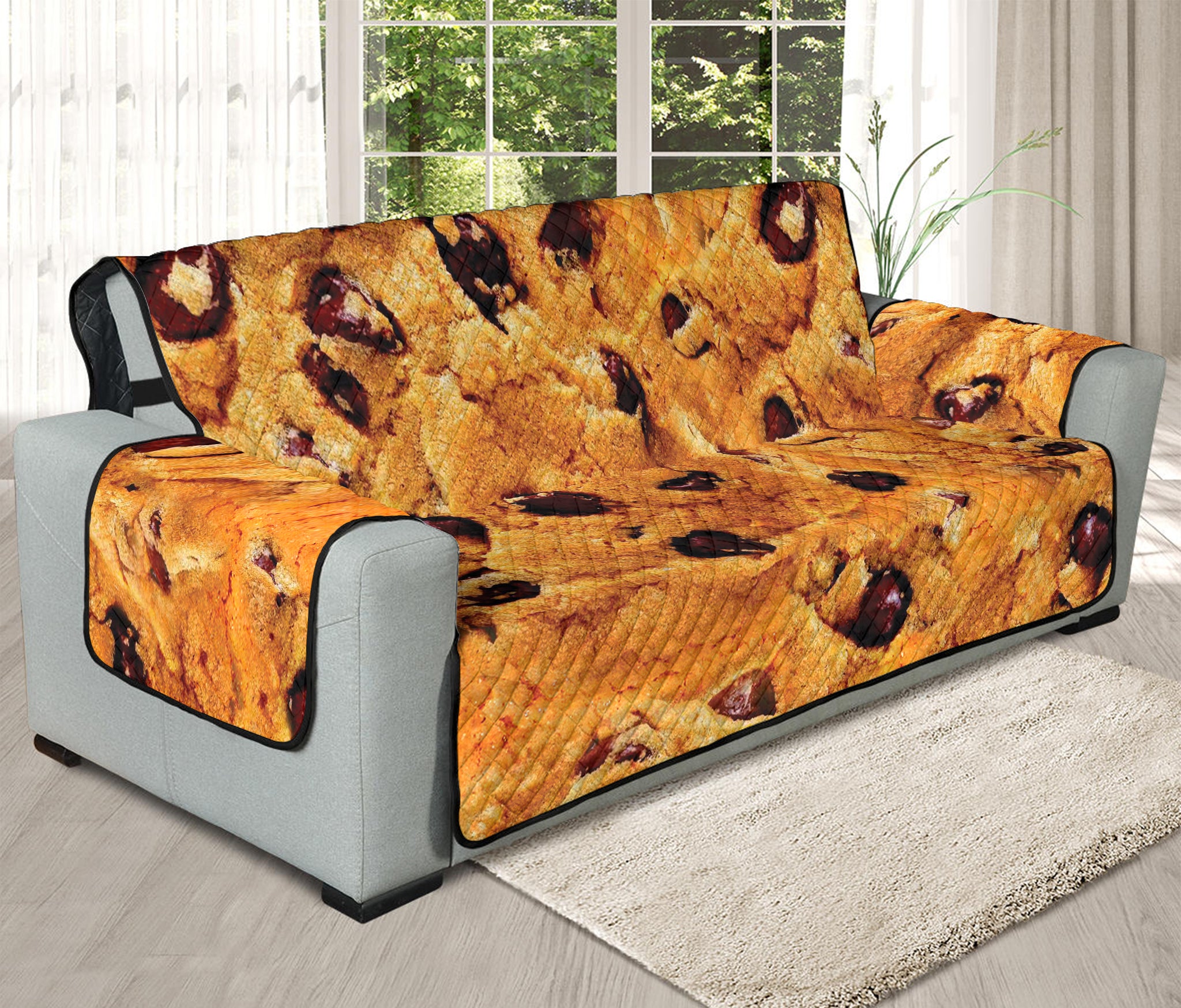 Chocolate Chip Cookie Print Oversized Sofa Protector