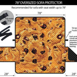 Chocolate Chip Cookie Print Oversized Sofa Protector