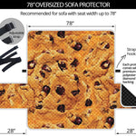 Chocolate Chip Cookie Print Oversized Sofa Protector