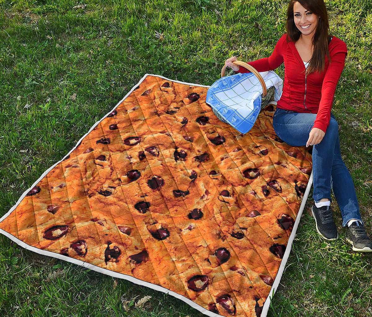 Chocolate Chip Cookie Print Quilt