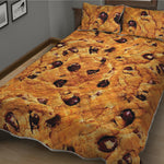 Chocolate Chip Cookie Print Quilt Bed Set