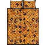 Chocolate Chip Cookie Print Quilt Bed Set