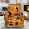 Chocolate Chip Cookie Print Recliner Slipcover