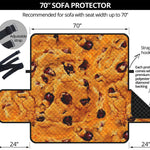 Chocolate Chip Cookie Print Sofa Protector