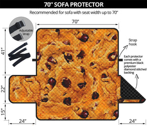 Chocolate Chip Cookie Print Sofa Protector