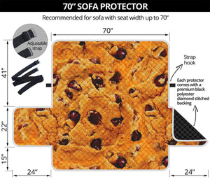 Chocolate Chip Cookie Print Sofa Protector