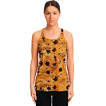 Chocolate Chip Cookie Print Women's Racerback Tank Top