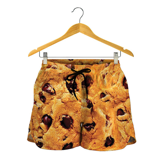 Chocolate Chip Cookie Print Women's Shorts