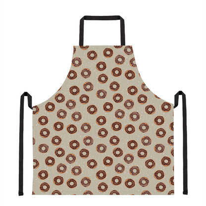 Chocolate Donuts Pattern Print Apron