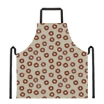 Chocolate Donuts Pattern Print Apron