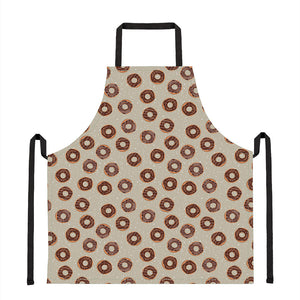 Chocolate Donuts Pattern Print Apron