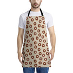 Chocolate Donuts Pattern Print Apron