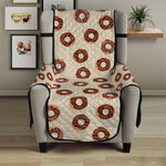 Chocolate Donuts Pattern Print Armchair Protector