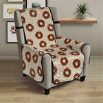 Chocolate Donuts Pattern Print Armchair Protector