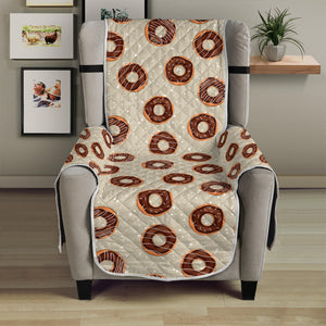 Chocolate Donuts Pattern Print Armchair Protector