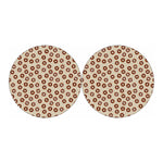 Chocolate Donuts Pattern Print Car Coasters