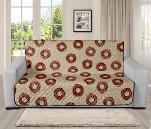 Chocolate Donuts Pattern Print Futon Protector