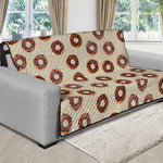 Chocolate Donuts Pattern Print Futon Protector