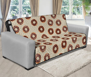 Chocolate Donuts Pattern Print Futon Protector