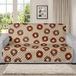 Chocolate Donuts Pattern Print Futon Protector