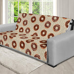 Chocolate Donuts Pattern Print Futon Protector