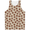Chocolate Donuts Pattern Print Men's Tank Top