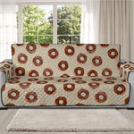 Chocolate Donuts Pattern Print Oversized Sofa Protector