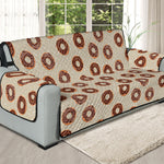 Chocolate Donuts Pattern Print Oversized Sofa Protector