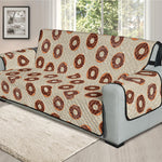 Chocolate Donuts Pattern Print Oversized Sofa Protector