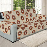 Chocolate Donuts Pattern Print Oversized Sofa Protector