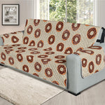 Chocolate Donuts Pattern Print Oversized Sofa Protector