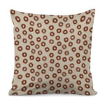 Chocolate Donuts Pattern Print Pillow Cover