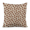 Chocolate Donuts Pattern Print Pillow Cover