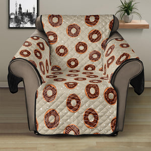 Chocolate Donuts Pattern Print Recliner Protector