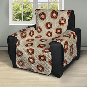 Chocolate Donuts Pattern Print Recliner Protector